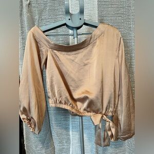 Elegant Tan Women's Top